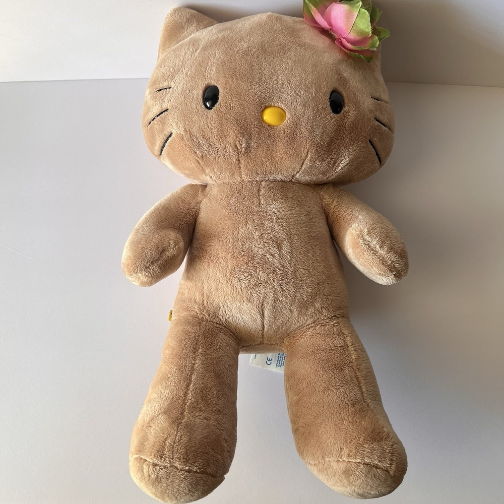 Hello Kitty Sun Kissed Tan Hawaiian Flower Tropical Build A Bear Plush 2010